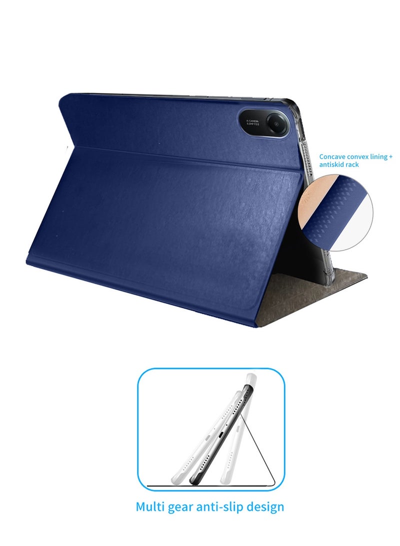 BYTER Xiaomi Redmi Pad 2 2025 (11.0 inches) Classic PU Leather Trifold Stand Flip Case Cover (TCFPSR) - Navy Blue - Image 2